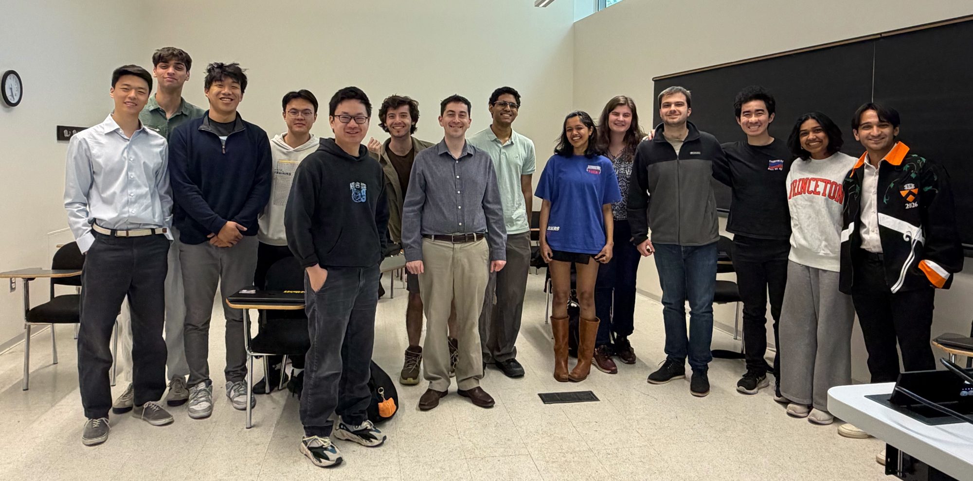 The PRPL group standing together in a classroom
